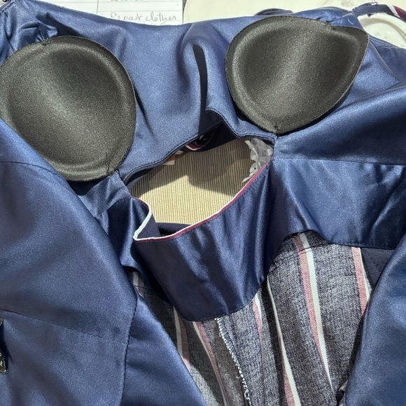 BARDOT Sz 8 Medium Jumpsuit Wide Leg Front Bow Spaghetti Straps Zipper Closure - Picture 14 of 14